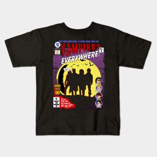 Vampires everywhere, Dwayne, David, Paul and Marko are The Lost Boys Kids T-Shirt